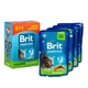 Набір паучів "3+1" для стерилізованих котів Brit Premium Cat pouch Chicken Slices for Sterilised з куркою, 4х100г - зображення 5