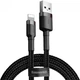 Кабель Baseus USB - Lightning 1метр 2.4A Cafule Black/Gray (CALKLF-BG1) - зображення 1