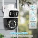 Wifi Двойная камера видеонаблюдения 8 мп 4K HD ICsee A8 ptz ( двойная поворотная уличная IP камера видеонаблюдения с двумя объективами 8 mp ) - изображение 4