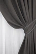 Комплект готових штор VR-Textil Мікровелюр SPARTA № 1092ш Темно-сірий 150х285 см 2 шт (30-908) - зображення 4