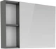 Зеркальный шкаф RJ Atlas 80x60 RJFU005-09GR серый - изображение 1