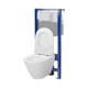 Унитаз подвесной CERSANIT City CET 743 K701-104 с сиденьем Slim Soft Close дюропласт - изображение 3