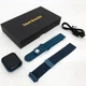 Годинник Smart Watch T80S, два браслети, температура тіла, тиск, оксиметр. Колір: синій - зображення 2