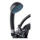 Змішувач для ванної Plamix Sirius-140 Black (зі шлангом та лійкою) (PM0638) - изображение 2