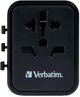 Ładowarka sieciowa Verbatim Travel Adapter 12W 2 x USB-A UTA-1 Black (23942495437) - obraz 8