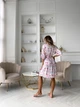 Женский халат COSY из полированного штапеля "Aura" L-XL цветы S31 - изображение 2