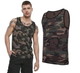 Тактична майка, футболка без рукавів армійська 100% бавовни Brandit Tank Top Dark Camo чорний мультикам XL - зображення 3