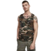 Тактична майка, футболка без рукавів армійська 100% бавовни Brandit Tank Top Woodland 6XL - зображення 3