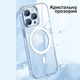 Протиударний чохол для iPhone 15 Pro Max з Magsafe IPAKY Comely Series Прозорий - зображення 3