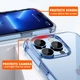 Противоударный чехол для iPhone 15 Pro Max IPAKY Crystal Series с бортиками Прозрачный - изображение 4