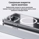 Чехол для iPhone 16 Plus c Magsafe Rock Crystal Series Прозрачный - изображение 3