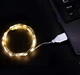 Гірлянда тепла біла на ЮСБ Крапля роси 50 LED USB довжина 5 метрів - зображення 2