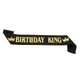 Стрічка через плече на день народження чоловіка "Birthday King" (50-215) - зображення 2