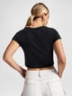Футболка хлопковая короткая женская Converse Colorful Heart Tee Black 10026369-001 XL Черная (194434899733) - изображение 2