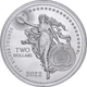 Серебряная монета 1oz Иконы Инноваций: Альберт Эйнштейн 2 доллара 2022 Ниуэ - изображение 2