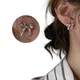 Серьги-клипсы Бантики ChengSe 1,5*1,3см серебристые - изображение 2