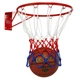 Сетка баскетбольная Zelart Basketball 8594 2 сетки в комплекте White-Red-Blue - изображение 2
