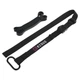 Стропа тренировочная с резиновой петлей для подтягивания Ezous Training Strap G-01 Black-Purple - изображение 1