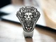 Перстень срібний "Королівська гордість" 925 проби з Гранатами, фіанітами та чорнінням 789 - зображення 4