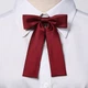 Бантик в японском стиле косплей на резинке бордовый One Size - изображение 1