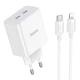 Сетевое Зарядное Устройство Hoco C108A Leader PD35W/QC Type-C to Lightning Цвет Белый - изображение 1