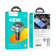 FM-трансмітер Hoco E76 Pole PD48W+QC3.0 BT FM transmitter Колір Сірий - зображення 2