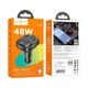 FM-трансмітер Hoco E76 Pole PD48W+QC3.0 BT FM transmitter Колір Сірий - зображення 3