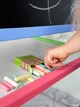 Мольберт детский двусторонний магнитный учебная развивающая доска для рисования творчества и обучения 3в1 Art Planet для магнитов маркеров и мела деревянный напольный с полочкой - изображение 8