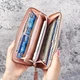 Жіночий гаманець портмоне клатч Lady wallet 19 х 10 Рожевий - изображение 3