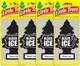 Освіжувач повітря 4 шт LITTLE TREES Black Ice (Чорний Лід), ароматизатор Ялинка для автомобіля, будинку, офісу, ванної кімнати, шафи, гаражу - зображення 1