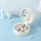 Скринька Casegrace SP-1257 White для прикрас та ювелірних виробів портативна кругла - зображення 5