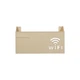 Держатель полка для Wi-Fi роутера GRIKEY настенная пластиковая, 24.5x14x6 см, бежевый (WifiGBeige) - изображение 1