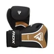 Боксерские перчатки RDX Aura Plus T-17 Black Golden 14 унцій (BGR-T17BGL-14OZ+) - изображение 2