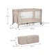 Дитячий манеж Kinderkraft Joy 2 Beige (5902533925124) - зображення 6