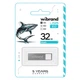 USB флеш накопичувач Wibrand 32GB Shark Silver USB 2.0 (WI2.0/SH32U4S) - зображення 2