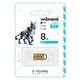 USB флеш накопичувач Wibrand 8GB lynx Gold USB 2.0 (WI2.0/LY8M2G) - изображение 2