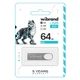 USB флеш накопитель Wibrand 64GB Irbis Silver USB 2.0 (WI2.0/IR64U3S) - изображение 2