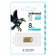 USB флеш накопичувач Wibrand 8GB Hawk Gold USB 2.0 (WI2.0/HA8M1G) - зображення 2
