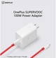 Комплект швидкої зарядки адаптер OnePlus SuperVOOC 100W з кабелем 1м Білий - зображення 1