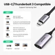 Переходник USB-C to HDMI UGREEN CM297 адаптер 4K 60Hz Thunderbolt 3 Grey (70444) - изображение 3