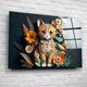 Картина на стекле "Кот оригами" 60х40см - изображение 1