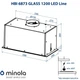 Вытяжка полновстраиваемая Minola HBI 6873 BL GLASS 1200 LED Line 1200 - изображение 10