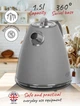 Электрочайник в стальном корпусе Adler AD 1343 grey 1,5 л STRIX - изображение 9