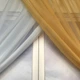 Занавеска короткая из шифона ALBO 300x170 cm Золотистая (KU-139-4) - изображение 4