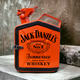 Подарочная канистра мини-бар с дозаправкой 5л Jack Daniels, uwest, Оранжева - изображение 1