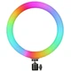 Кільцева селфі лампа з Led підсвічуванням RGB MJ26 26 cm з тримачем від USB - зображення 1