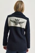 Жіноче двобортне вовняне пальто Aeronautica Militare 5972 42 - зображення 9