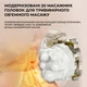 Многофункциональная массажная подушка RETTER TwentyFingers имитация пальцев рук техника 3D массажа с функцией горячего компресса White - изображение 4
