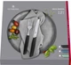 Набор столовых приборов Victorinox Swiss Modern Table Set 12 предметов с черной ручкой (6.9093.11W.12) - изображение 3