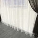 Шторы из сетки 200x270 cm (2 шт) и тюль 400x270 cm ALBO Шоколадные (SHT-S515-8027) - изображение 8